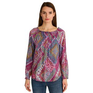 Chaps Multicolor Patterned Blouse